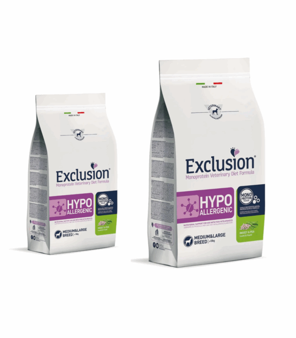 Exclusion Hypoallegenic Medium-Large Insetti e Piselli