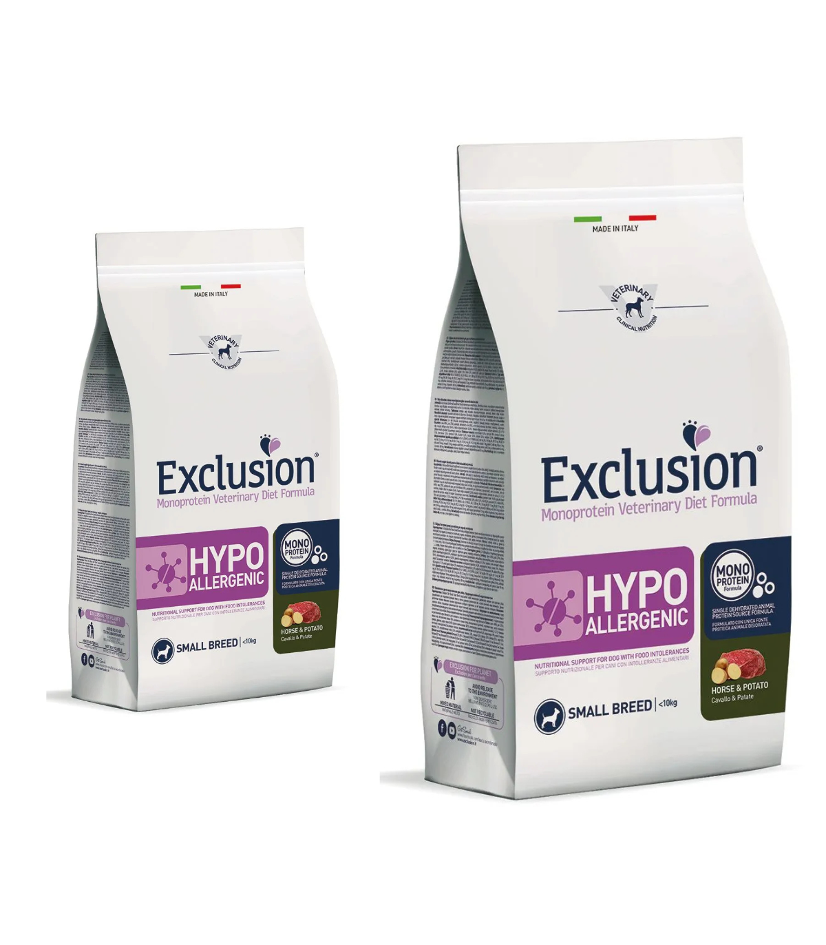 Exclusion Dog Hypoallergenic Small Cavallo 2Kg