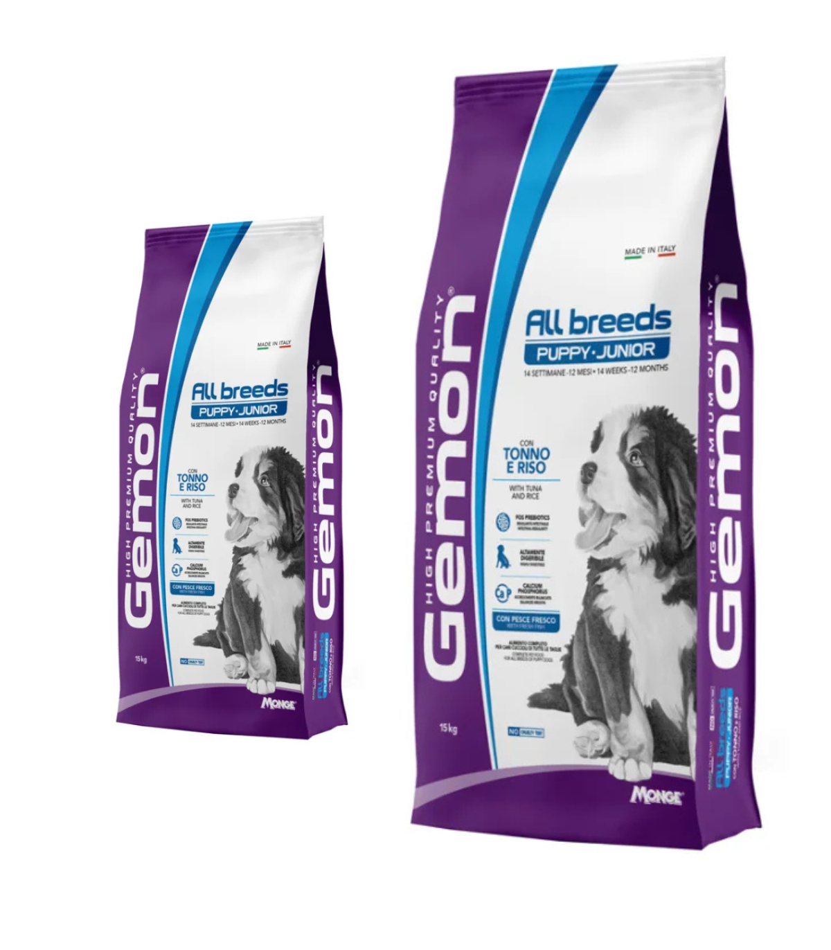Gemon All Breeds Dog Puppy&Junior Tonno