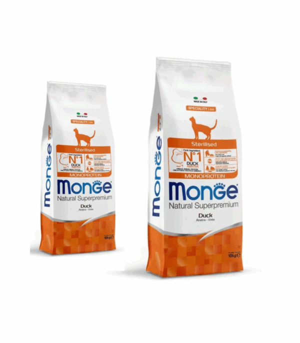 Monge Superpremium Monoprotein Cat Adult Sterilised Anatra