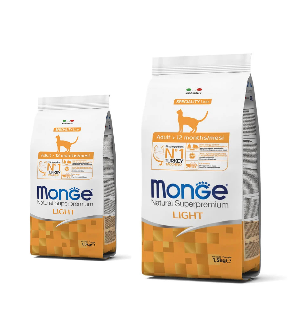 Monge Superpremium Adult Light Tacchino