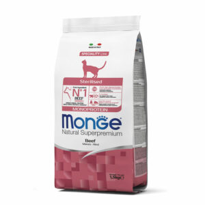 Monge Superpremium Monoprotein Cat Adult Sterilised Manzo