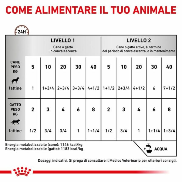 Royal Canin Recovery Veterinary Mousse Cane e Gatto