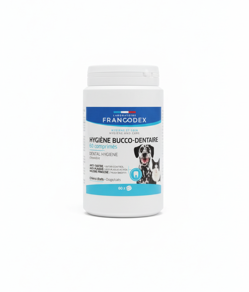 Francodex Compresse Igiene Dentale Cane e Gatto 60 cpr