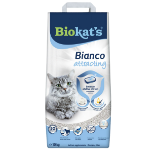Biokat's Lettiera Attrattiva Agglomerante Bianco Attracting