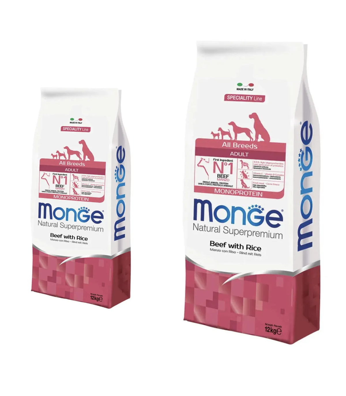 Monge Superpremium All Breeds Adult Manzo