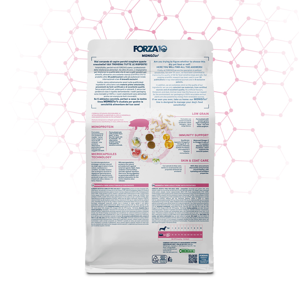 Forza10 MonoDiet Maiale&Patate Mini Adult