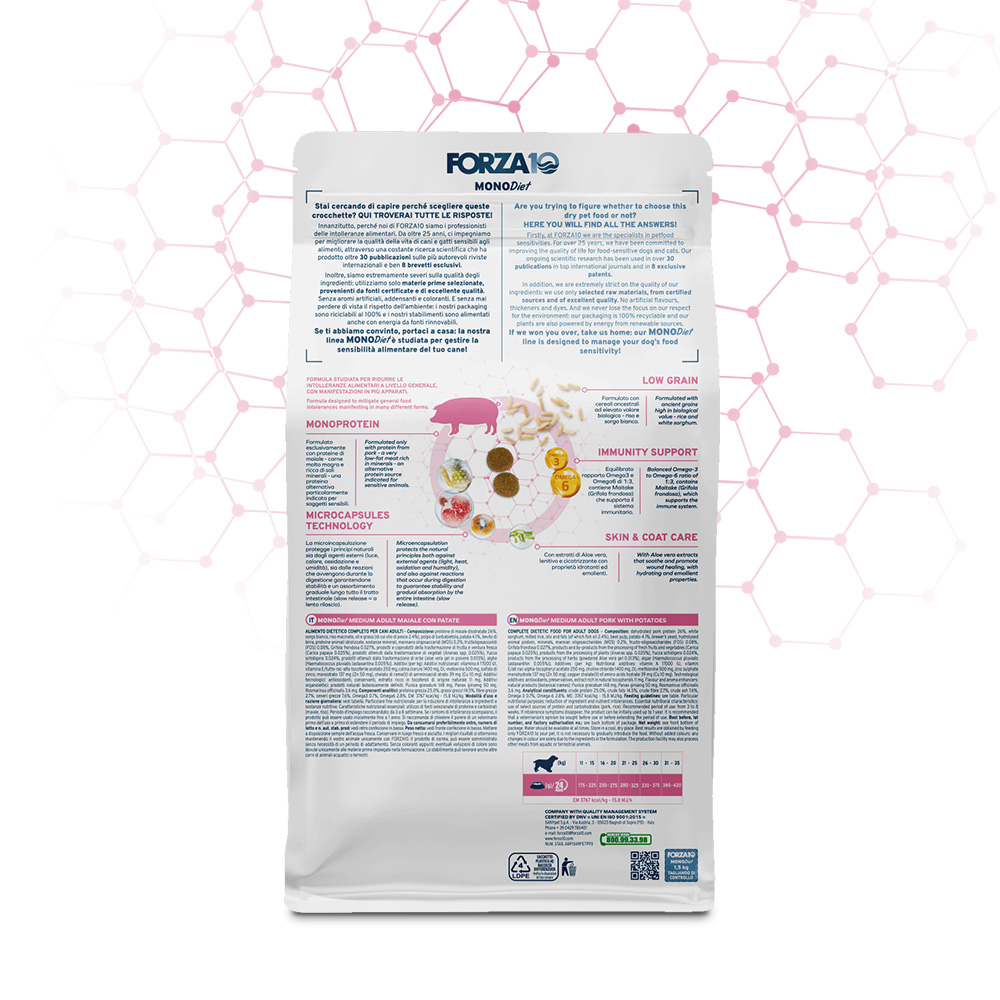 Forza10 MonoDiet Maiale&Patate Medium Adult