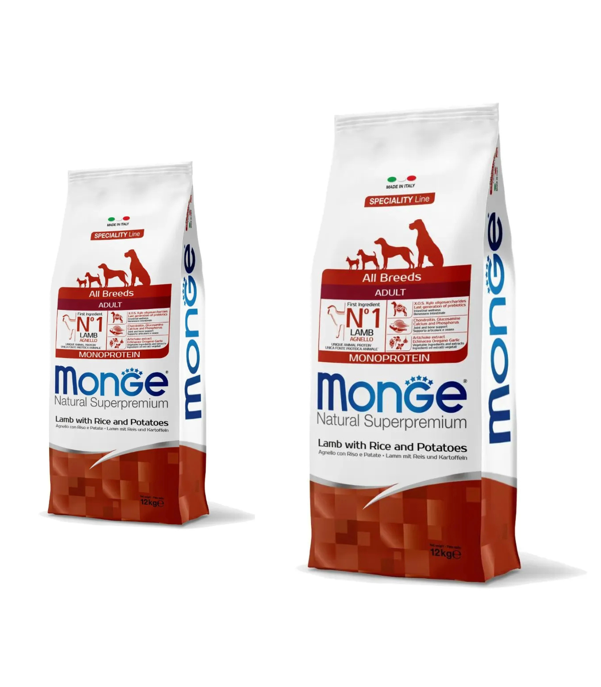 Monge Superpremium All Breeds Adult Agnello