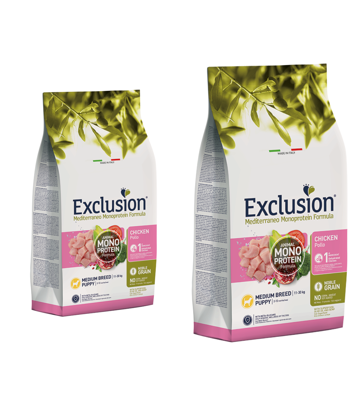 Exclusion Mediterraneo Puppy Medium Breed Pollo