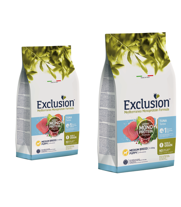 Exclusion Mediterraneo Puppy Medium Breed Tonno