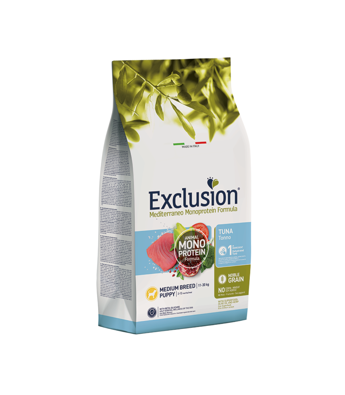 Exclusion Mediterraneo Puppy Medium Breed Tonno
