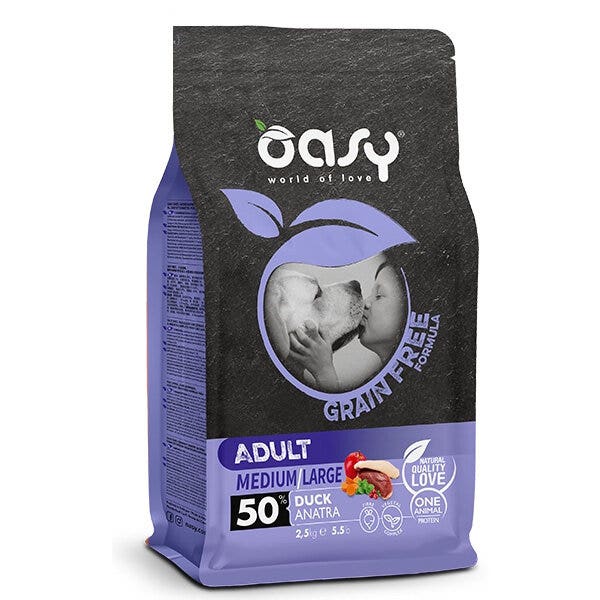 Oasy Grain Free Adult Medium Large Anatra