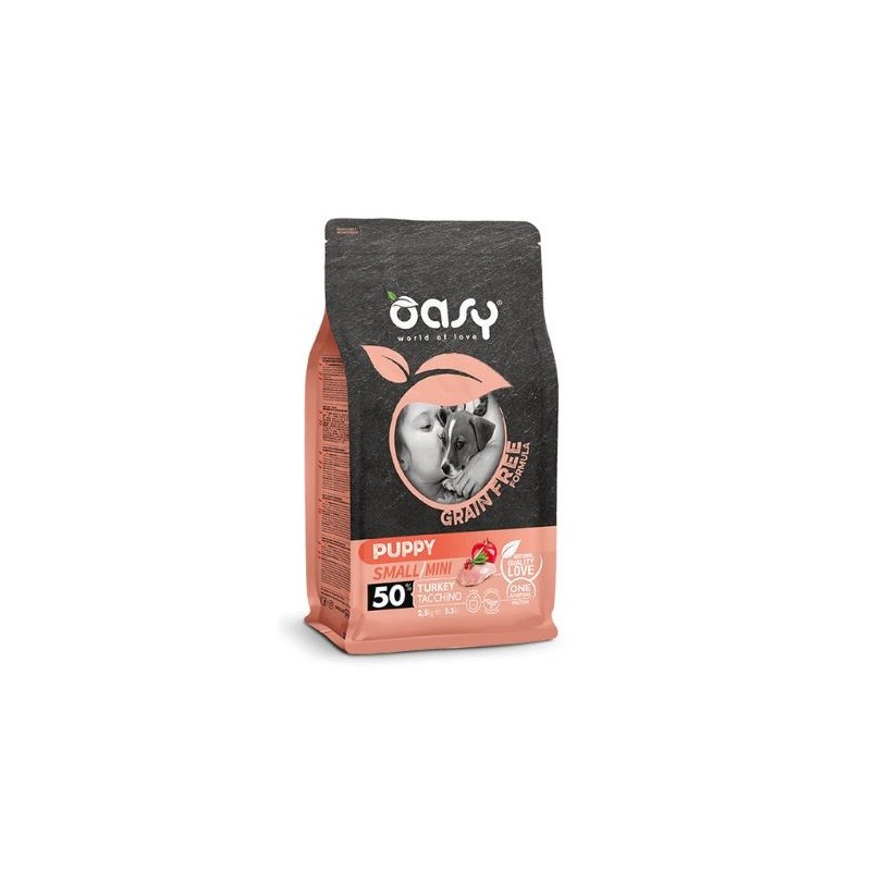Oasy Grain Free Puppy Small Mini Tacchino