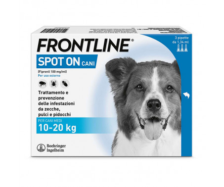 Antiparassitario Frontline Spot On – 3 Pipette Cani