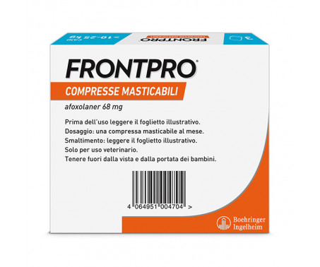 Antiparassitario FrontPro 3 Compresse Masticabili Cani