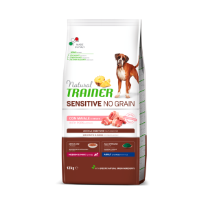 Natural Trainer Sensitive No Grain Adult Medium Maxi con Maiale e Patate