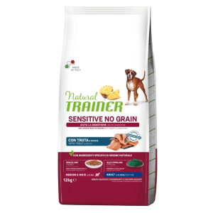 Natural Trainer Sensitive No Grain Adult Medium & Maxi con Trota