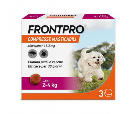 Antiparassitario FrontPro 3 Compresse Masticabili Cani