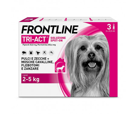 Antiparassitario  Frontline Tri-Act – 3 Pipette Cani