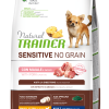 Natural Trainer Sensitive No Grain Adult Small Mini con Maiale e Patate