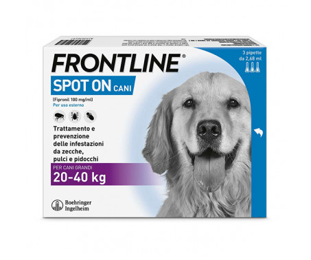 Antiparassitario Frontline Spot On – 3 Pipette Cani