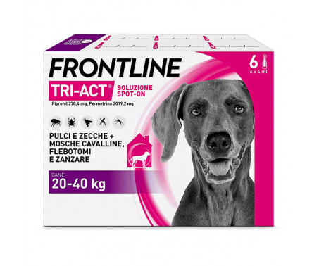 Antiparassitario  Frontline Tri-Act – 6 Pipette Cani