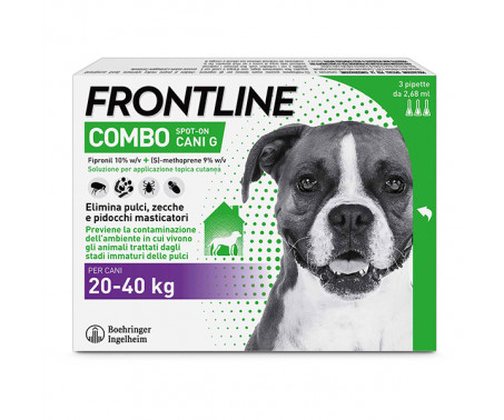 Antiparassitario Frontline Combo – 3 Pipette Cani