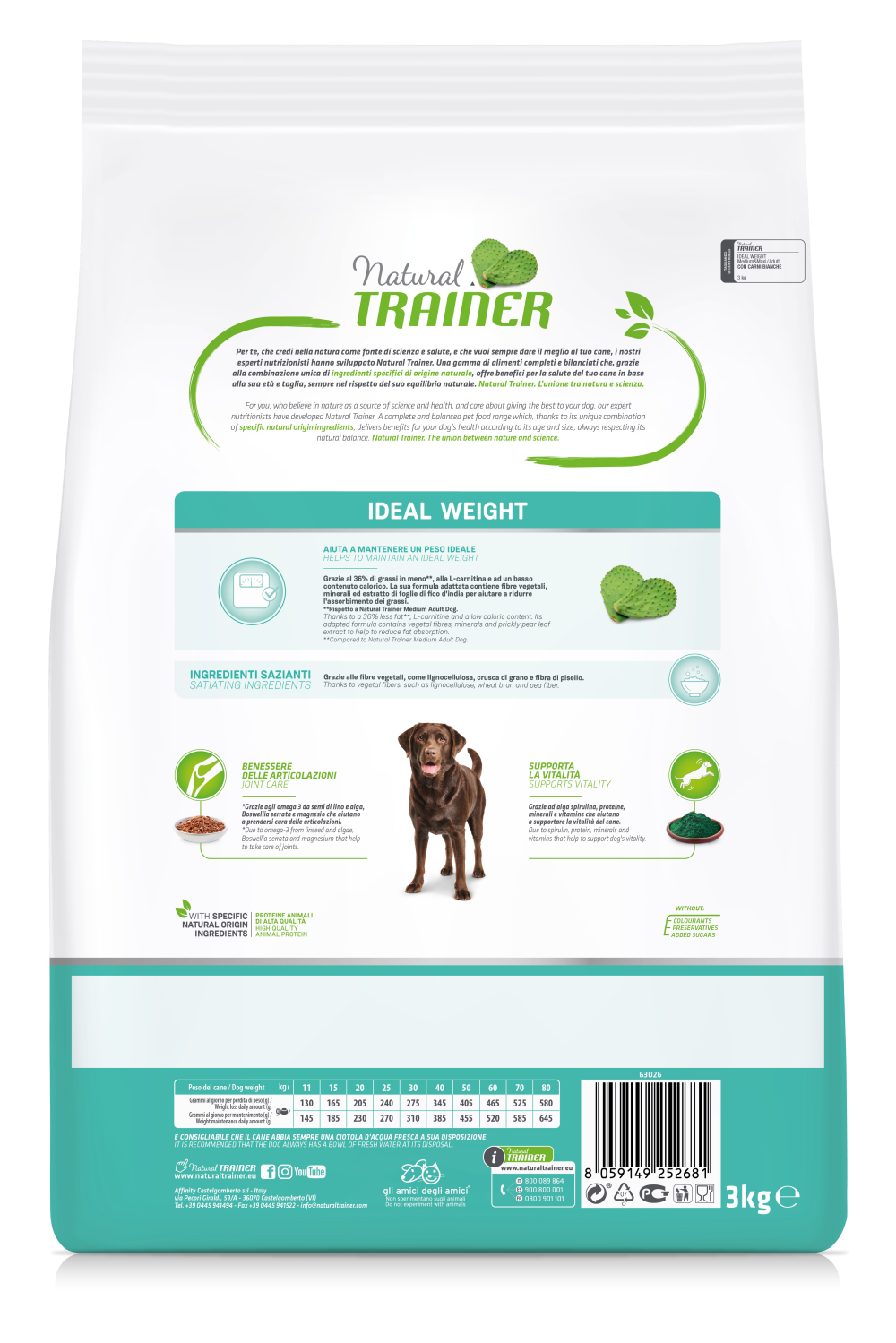 Natural Trainer Light in Fat Adult Medium Maxi con Tacchino 