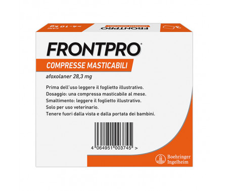 Antiparassitario FrontPro 3 Compresse Masticabili Cani