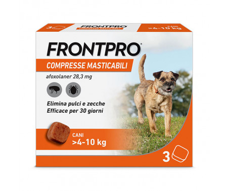 Antiparassitario FrontPro 3 Compresse Masticabili Cani