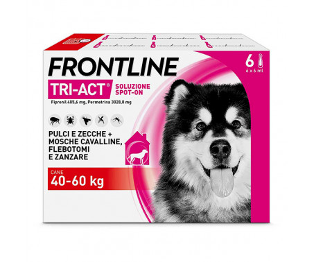 Antiparassitario  Frontline Tri-Act – 6 Pipette Cani