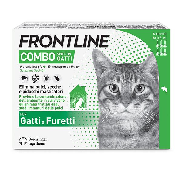 Antiparassitario Frontline Combo – 1/3/6 Pipette Gatti e Furetti