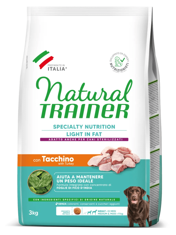 Natural Trainer Light in Fat Adult Medium Maxi con Tacchino 