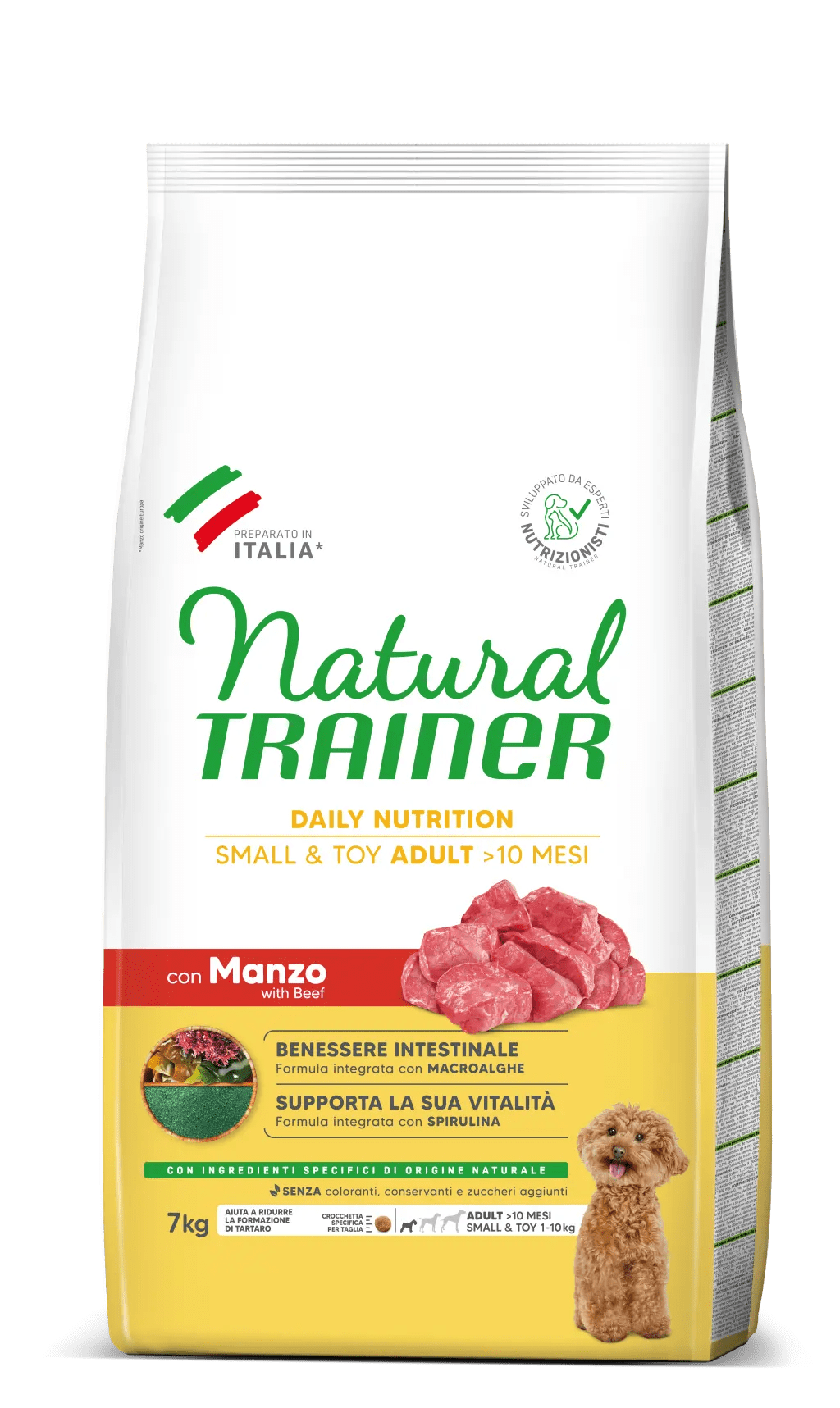 Natural Trainer Adult Small Mini con Manzo e Riso