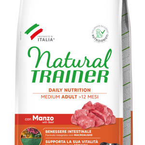 Natural Trainer Adult Medium con Manzo e Riso