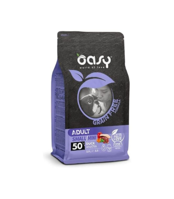 Oasy Grain Free Adult Small Mini Anatra