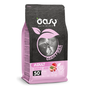 Oasy Grain Free Adult Small Mini Maiale