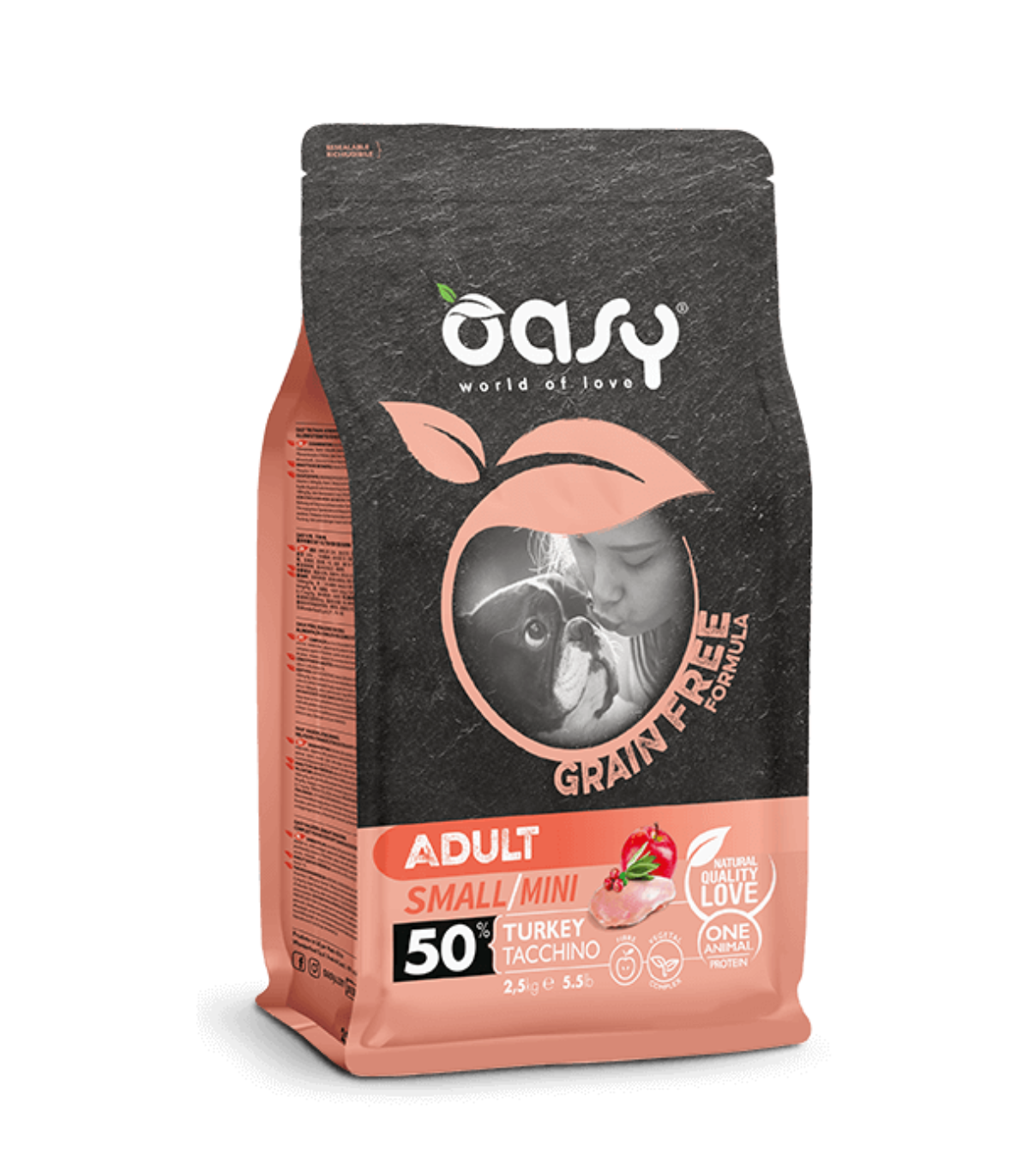 Oasy Grain Free Adult Small Mini al Tacchino