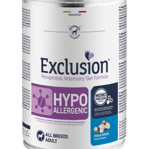 Exclusion Hypoallergenic Adult All Breeds Pesce e Patate