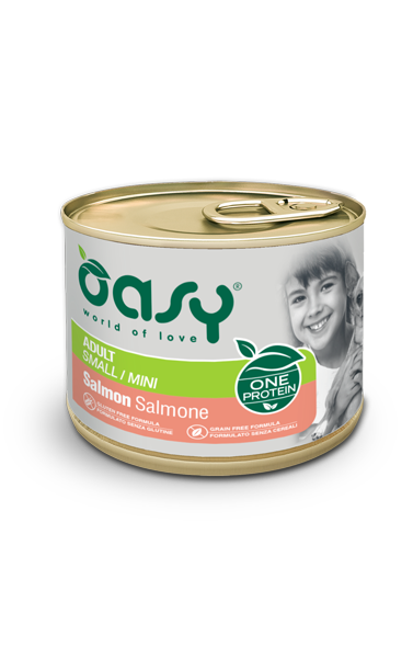 Oasy Patè Monoproteico Adult Small Mini Salmone