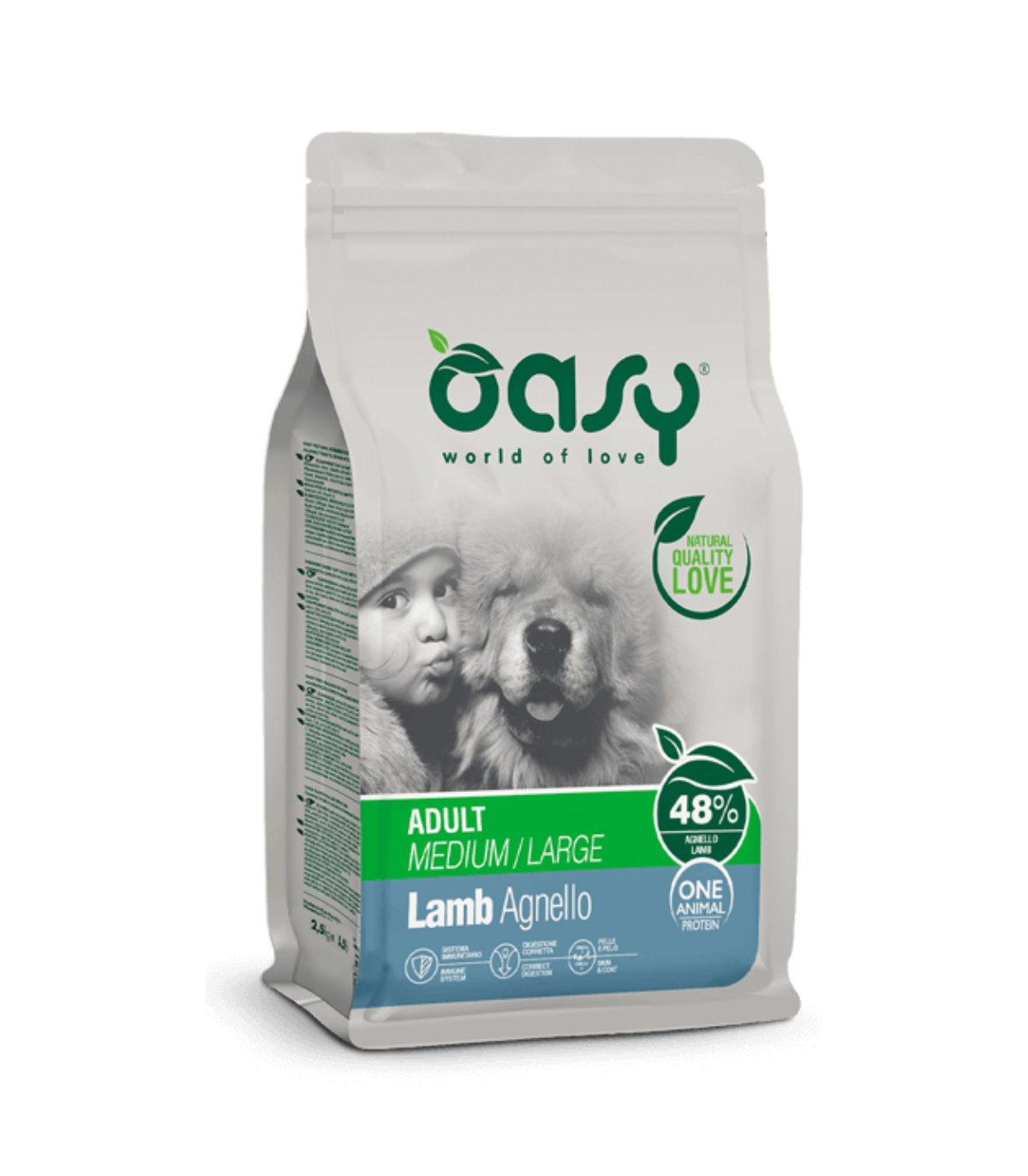 Oasy Adult Medium Large Agnello