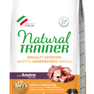 Natural Trainer Sensitive No Gluten Adult Medium Maxi con Anatra e Cereali Integrali