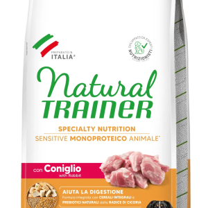 Natural Trainer Sensitive No Gluten Adult Medium Maxi con Coniglio e Cereali Integrali