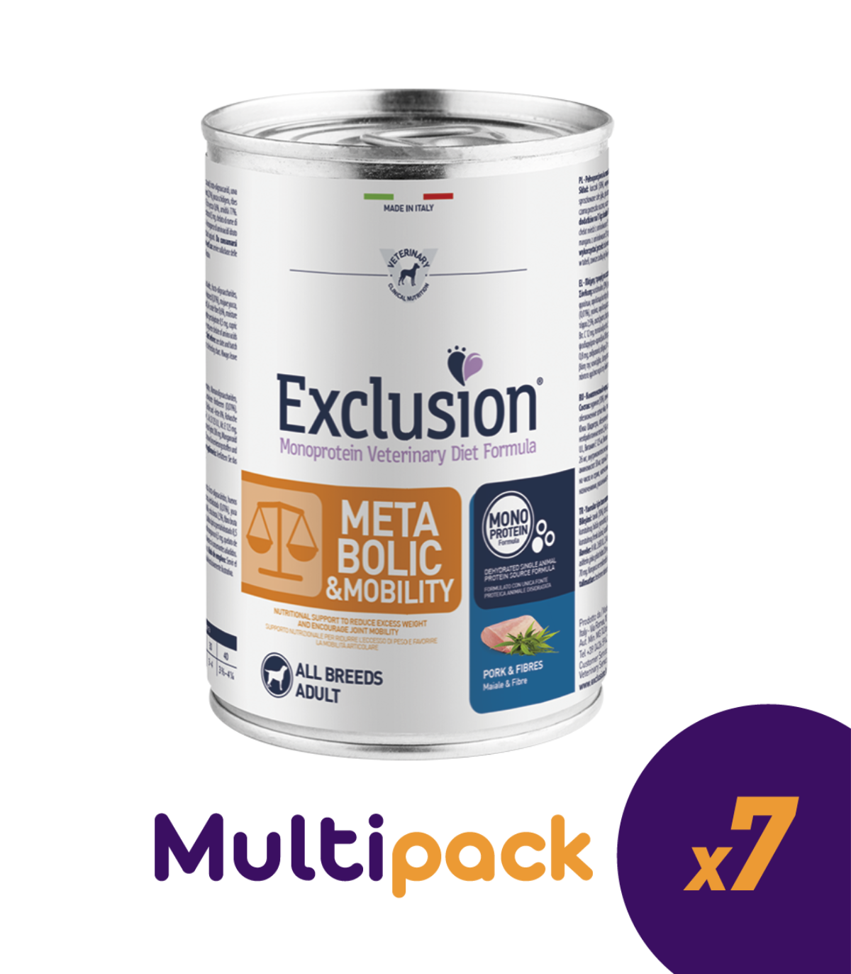 Exclusion Metabolic e Mobility Adult All Breeds Maiale e Fibre