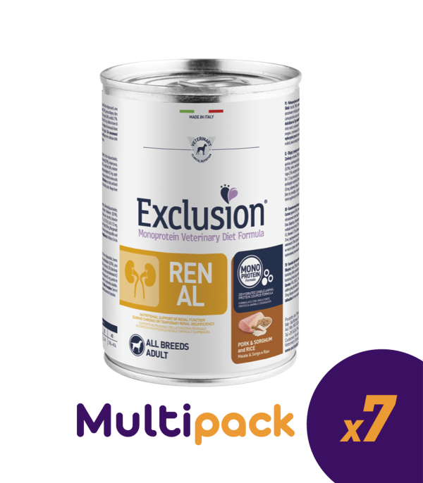 Exclusion Renal Adult All Breeds Maiale, Sorgo e Riso