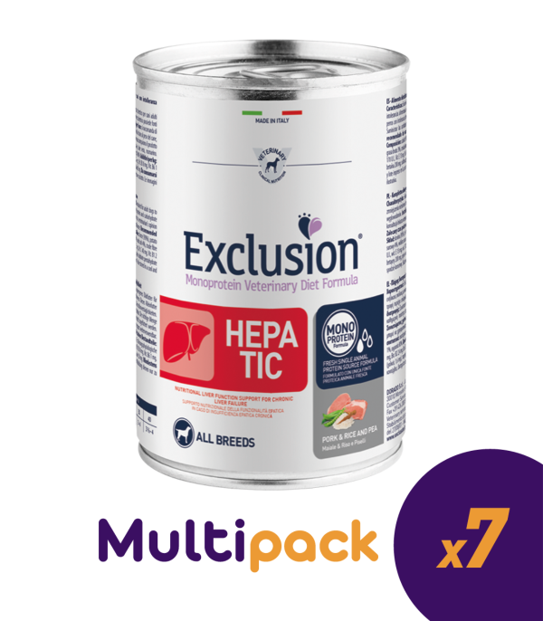 Exclusion Hepatic Adult All Breeds Maiale, Riso e Piselli