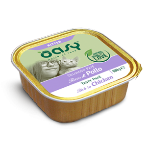 Oasy Delizioso Patè Kitten Ricco di Pollo