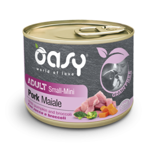 Oasy Grain Free Adult Small Mini Maiale con Zucca e Broccoli