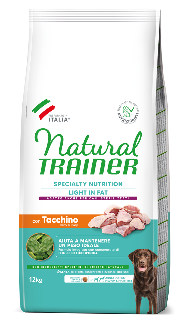 Natural Trainer Light in Fat Adult Medium Maxi con Tacchino 